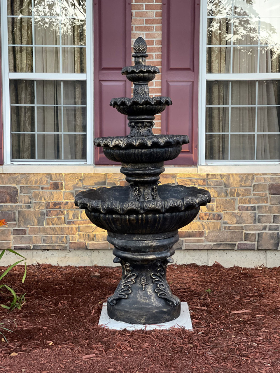 French Quarter 4-Tier Outdoor Garden Fountain - 84
